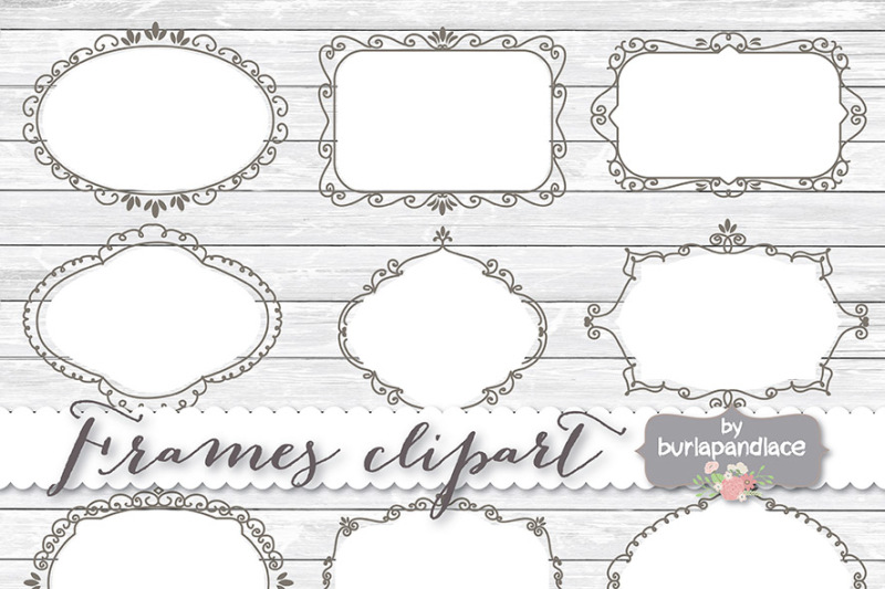 hand-draw-frames-clipart-digital-clip-art-for-scrapbooking-printable-photo-card-invitation-shabby-clipart