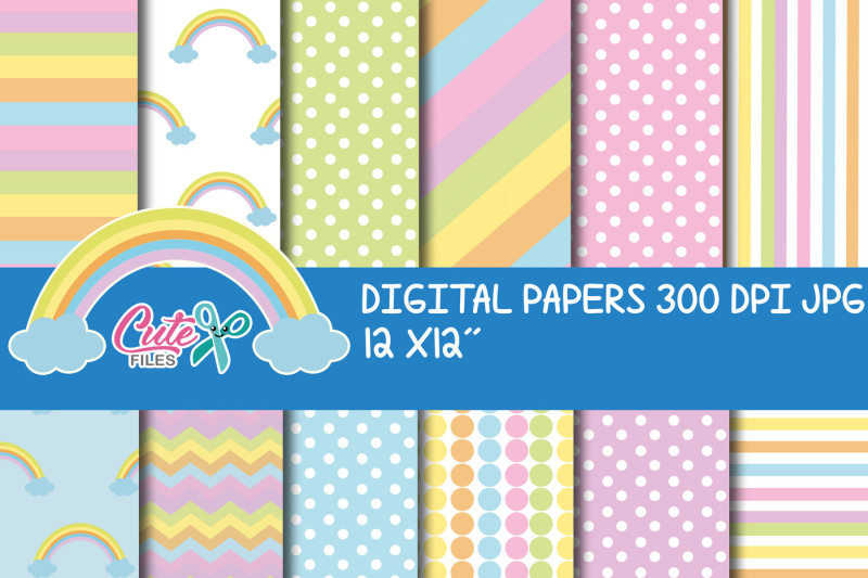 rainbow-digital-papers-rainbow-scrapbook-papers-rainbow-background