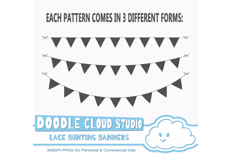 turquoise-lace-burlap-bunting-banners-cliparts