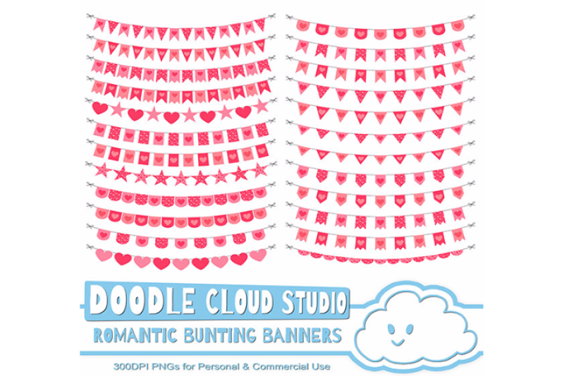 romantic-bunting-banners-cliparts-valentine-s-day