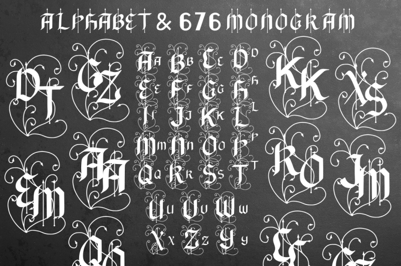 black-arrow-676-monogram-amp-alphabet