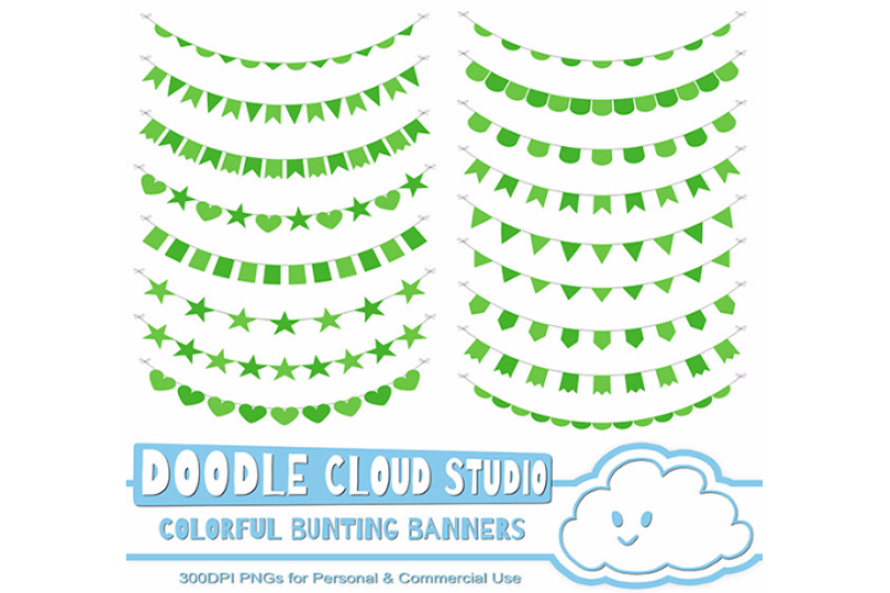 colorful-bunting-banners-cliparts-colorful-purple-blue-green-flags