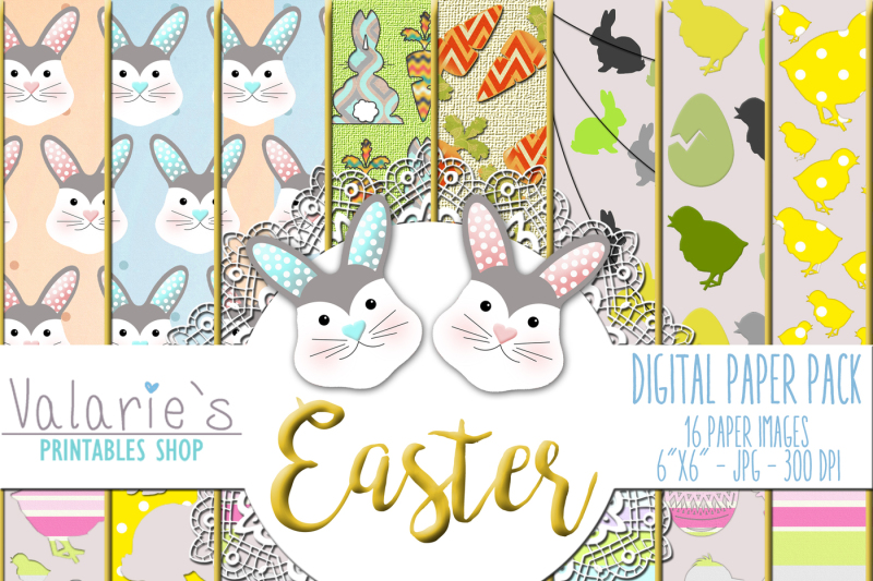 digital-paper-easter-bunny-eggs-chicken-rabbit-paper-easter-fun
