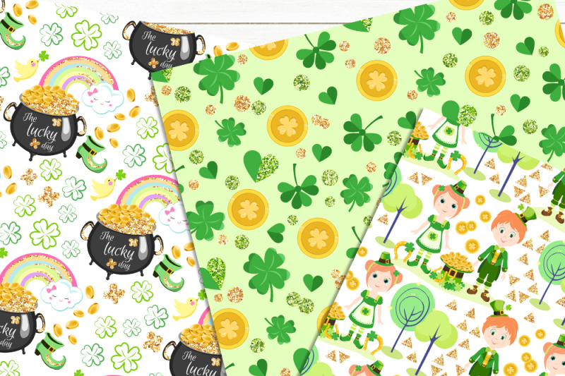 st-patrick-039-s-day-digital-papers