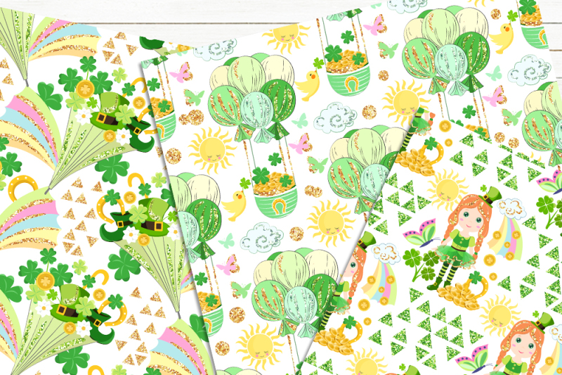 st-patrick-039-s-day-digital-papers