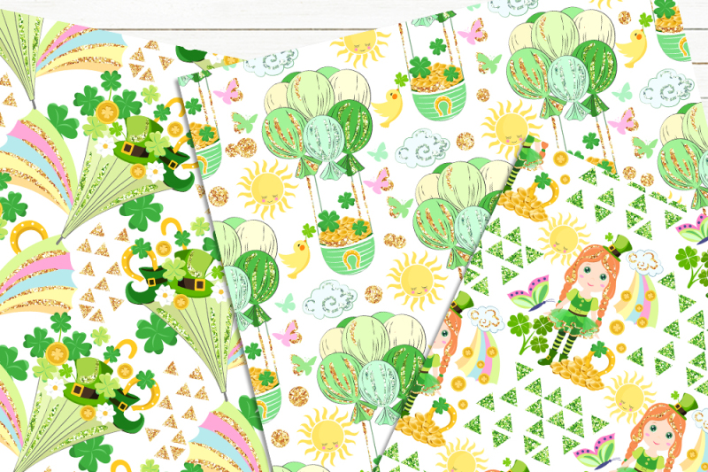 st-patrick-s-day-digital-papers