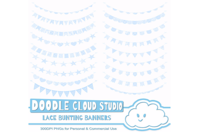 azure-lace-burlap-bunting-banners-cliparts-multiple-light-blue-lace