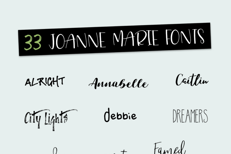 Font Bundle And Logo Bundle By Joanne Marie Thehungryjpeg Com
