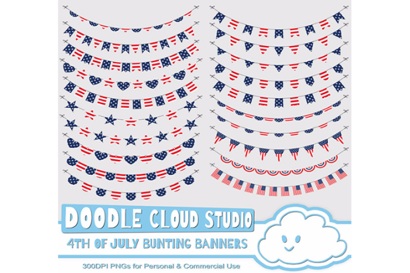 4th-of-july-bunting-banners-clipart-patriotic-flags-stars-and-stripes
