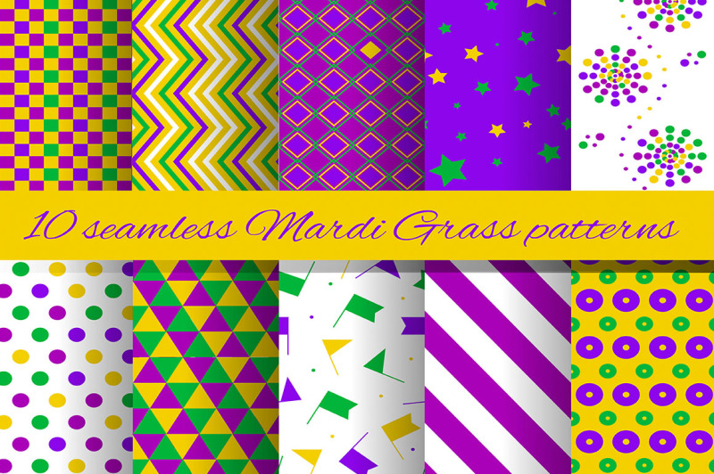 mardi-gras-patterns-set