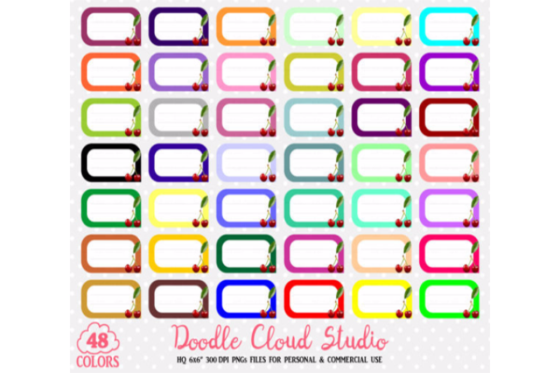 48-colorful-cherry-labels-clipart-fruit-cherries-labels-stickers-icons