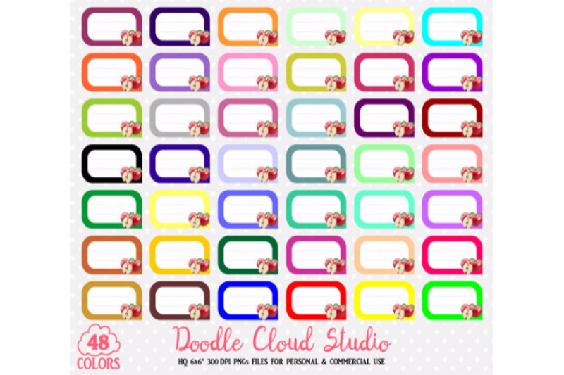 48-colorful-apple-labels-clipart-fruit-apples-labels-stickers-icons