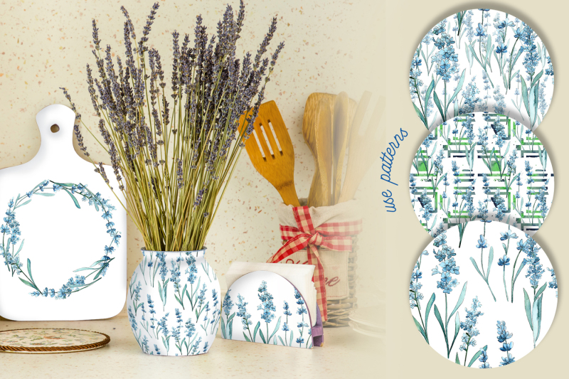 scented-lavender-png-watercolor-flower-set
