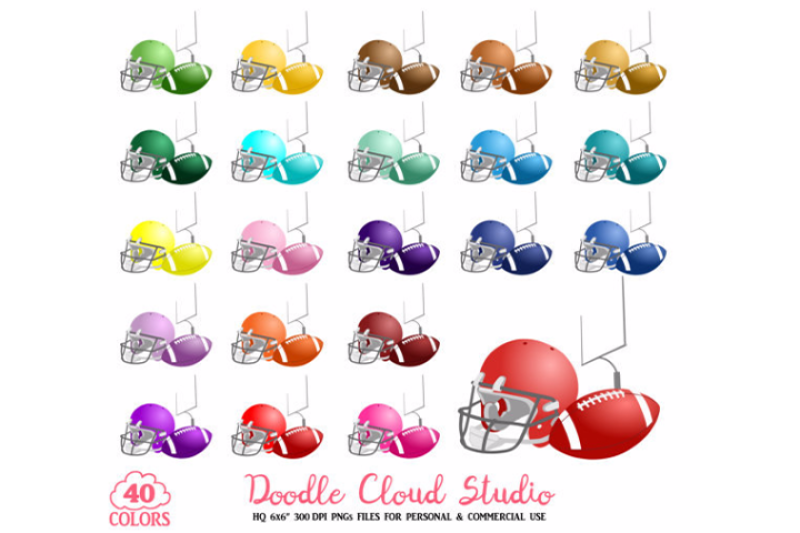 40-colorful-football-clipart-rugby-sport-clipart-planner-stickers