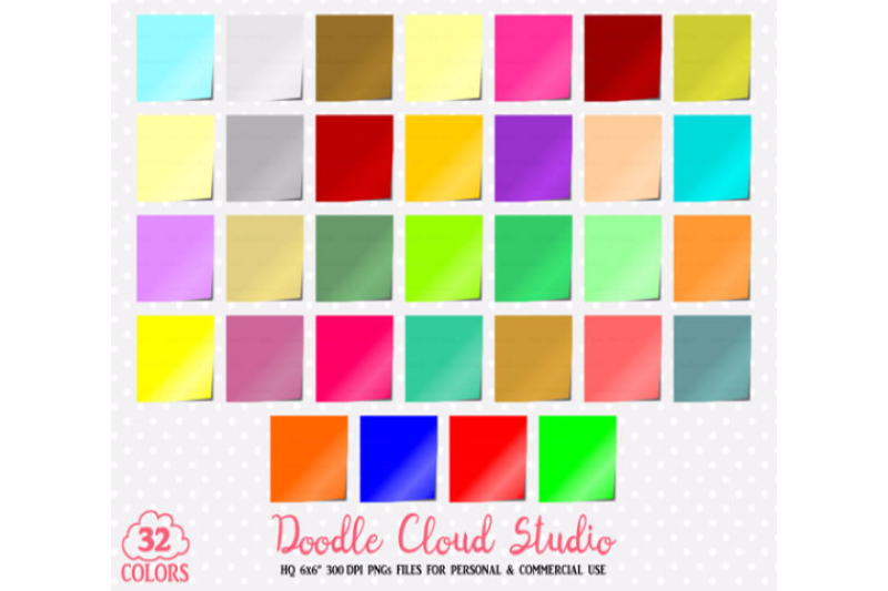 32-colorful-post-it-clipart-office-memo-colorful-sticky-notes-cliparts