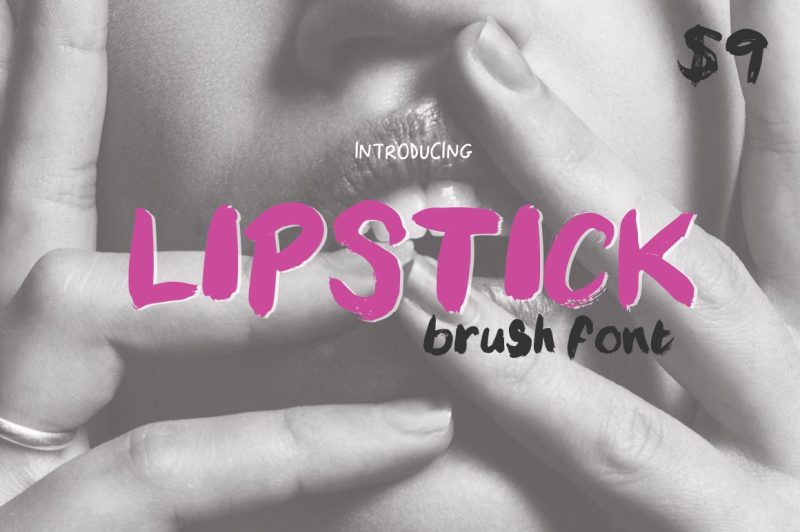lipstick-brush-font-brush-fonts-textured-fonts-rough-fonts