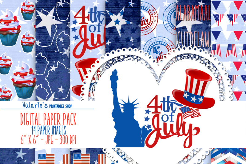 4th-of-jully-digital-paper-usa-independence-day-fourth-july-red-blue