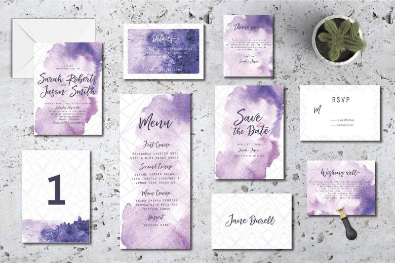 ultra-violet-wedding-suit-invitation