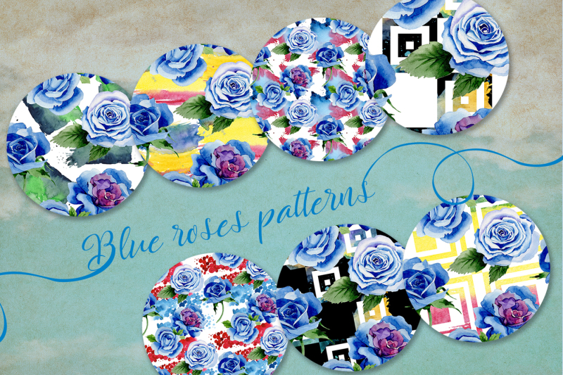 beautiful-blue-roses-png-watercolor-flower-set
