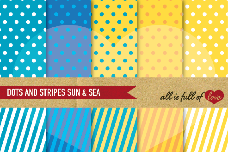 dots-and-stripes-digital-background-patterns-in-yellow-and-blue