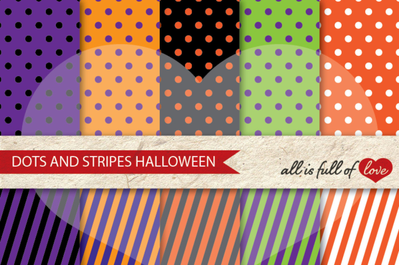 halloween-dots-and-stripes-digital-background-patterns