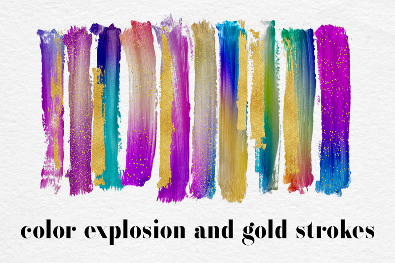 gradient-and-gold-brush-strokes