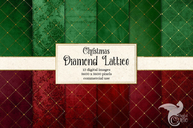 christmas-diamond-lattice-digital-paper