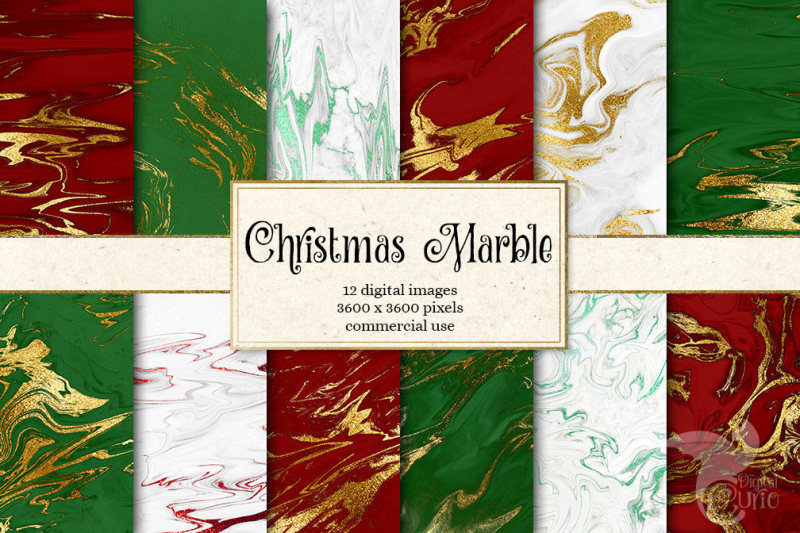 christmas-marble-digital-paper