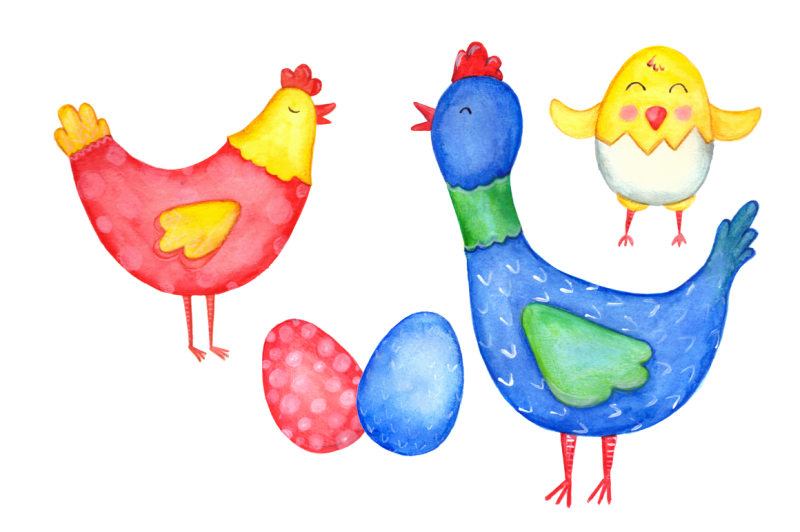 watercolor-bright-chicks-clip-art