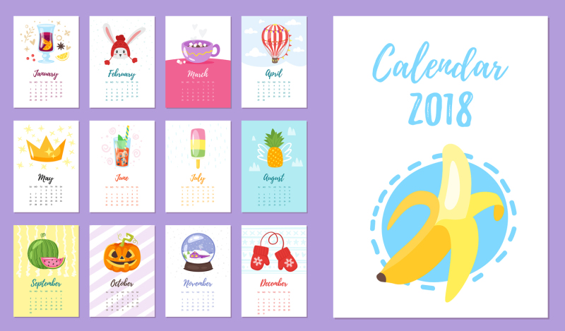 2018-calendar-with-cute-symbols