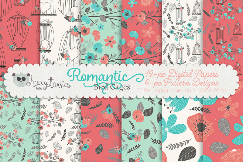 romantic-bird-cages-seamless-pattern-designs-amp-digital-papers