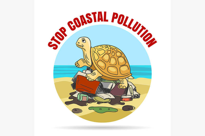 stop-coastial-pollution-ecology-emblem