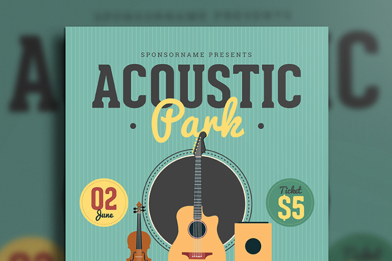 accoustic-music-flyer