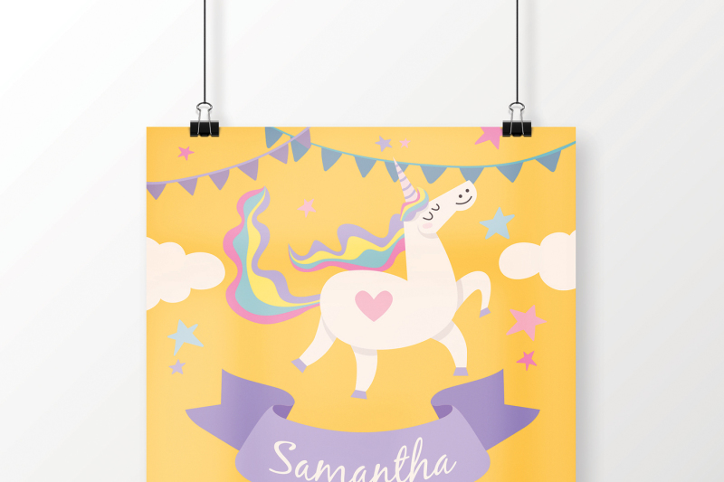 Unicorn Birthday Party Invitation By Knickknacks Co Thehungryjpeg Com