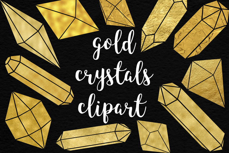 shimmer-gold-crystals-clipart