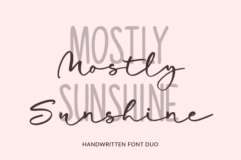 mostly-sunshine-font-duo