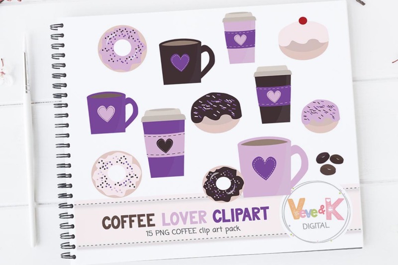 coffee-lover-clipart-donuts-clipart-dessert-clipart