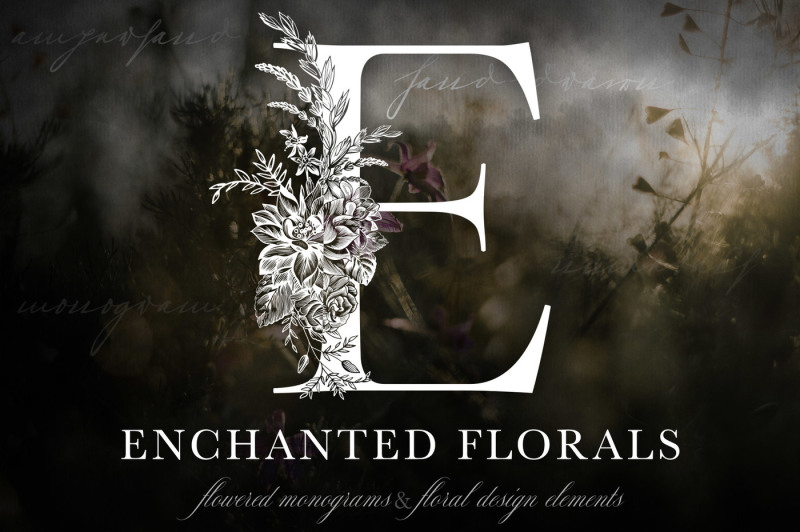 enchanted-florals-monogram-set