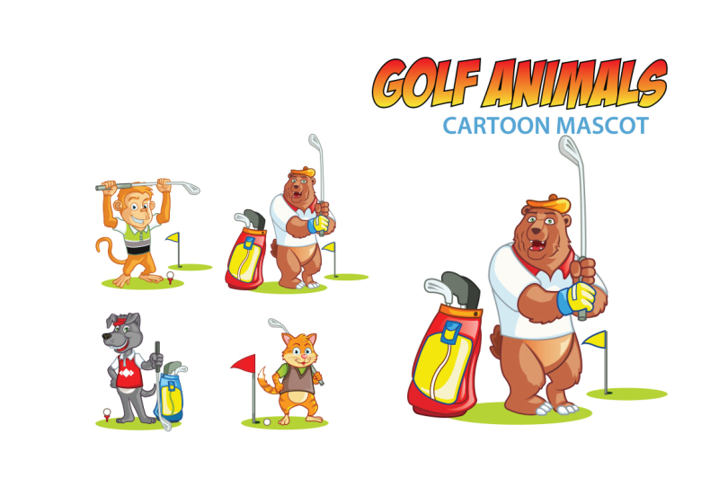 golf-animals