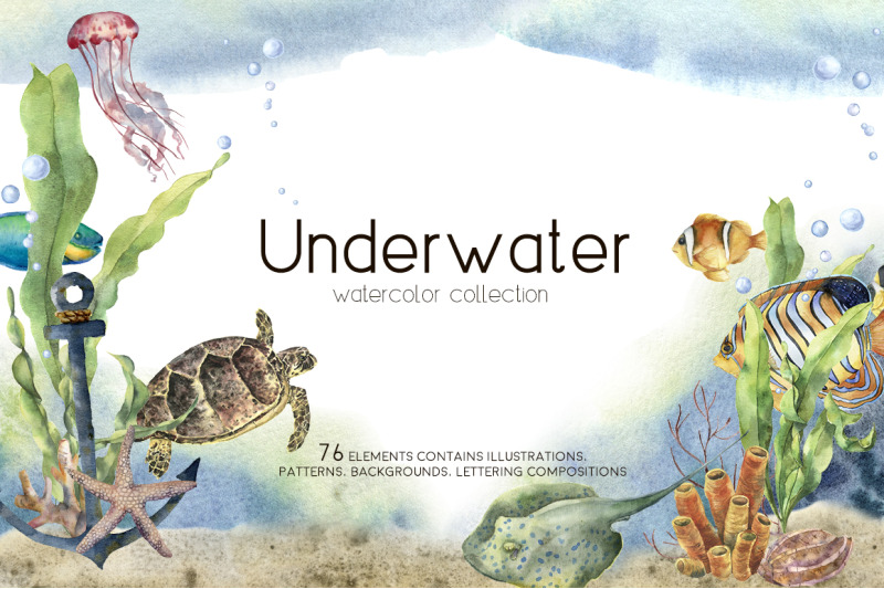 underwater-watercolor-clip-art