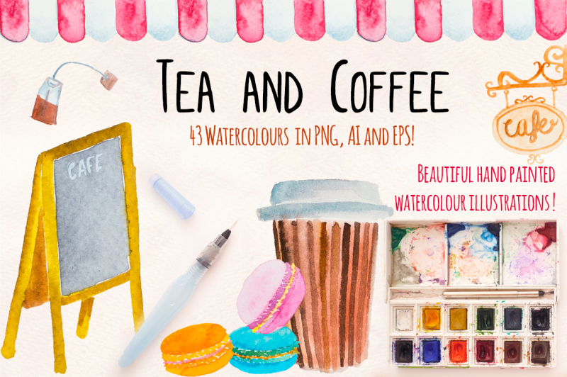 tea-and-coffee-watercolor-graphics