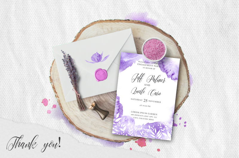 gentle-purple-watercolor-spring-wedding-invitation-suite