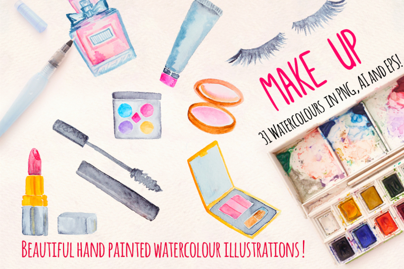 make-up-cosmetics-watercolor-kit