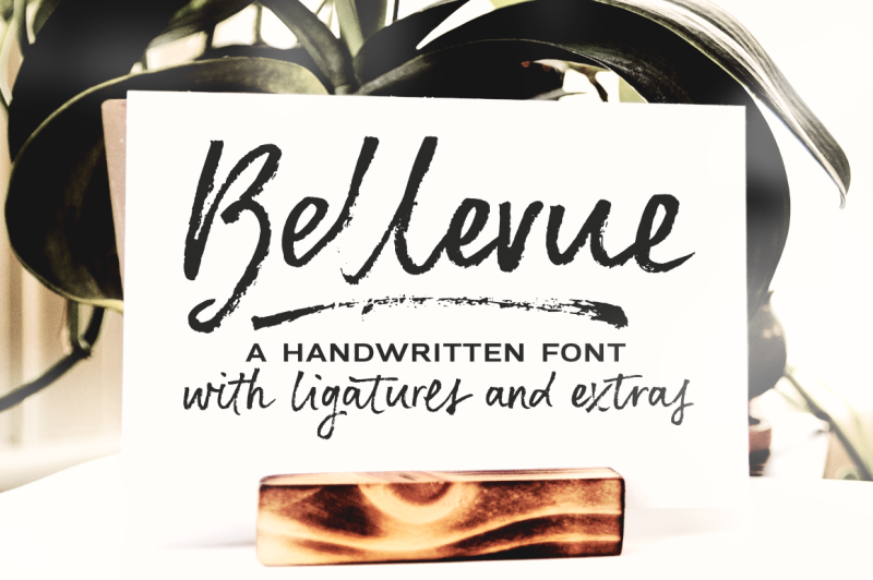 bellevue-a-brush-font