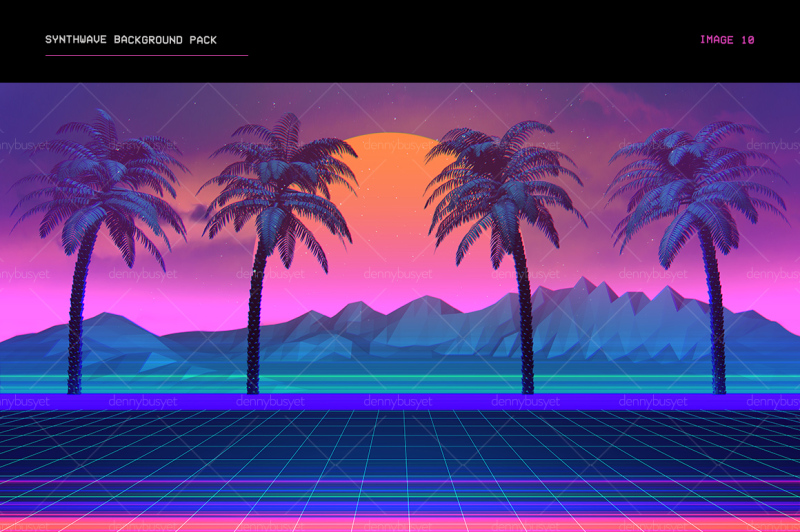 synthwave-retrowave-background-pack