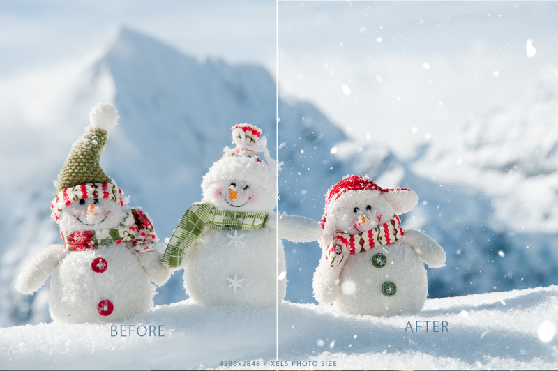 real-snow-photoshop-action