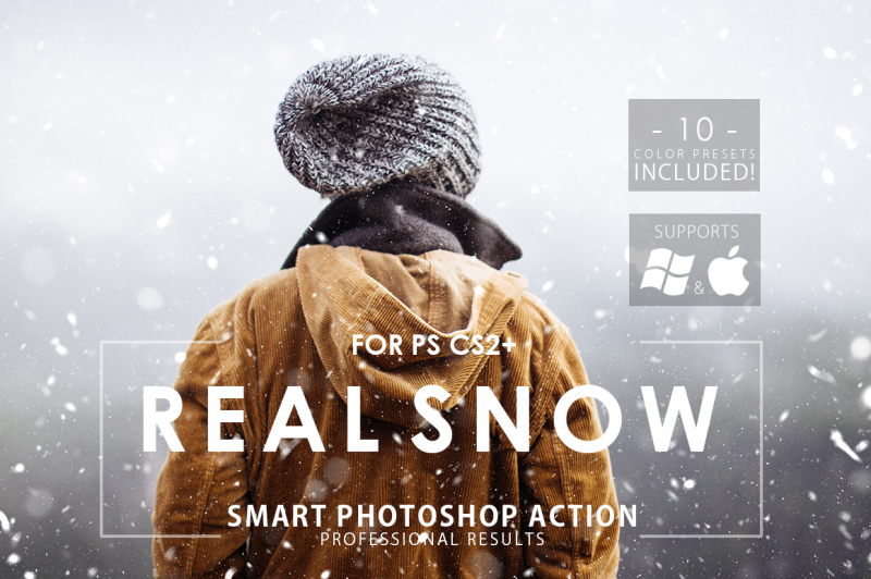 real-snow-photoshop-action