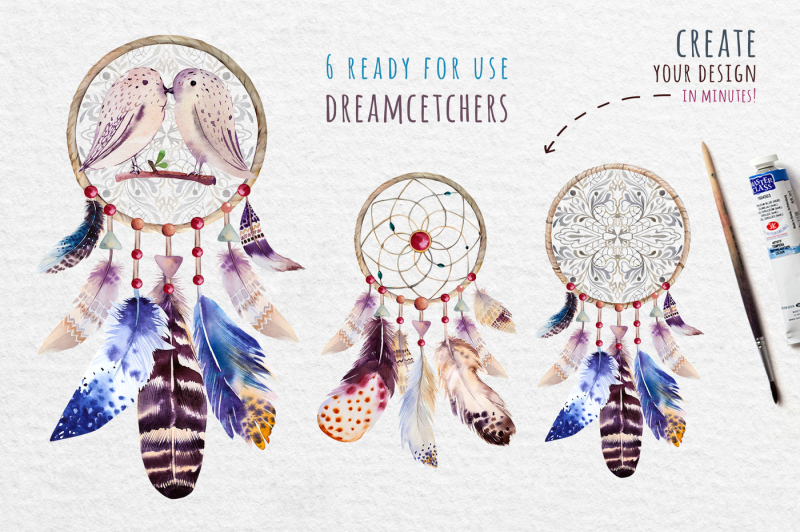 boho-style-dreamcatchers-and-teepee