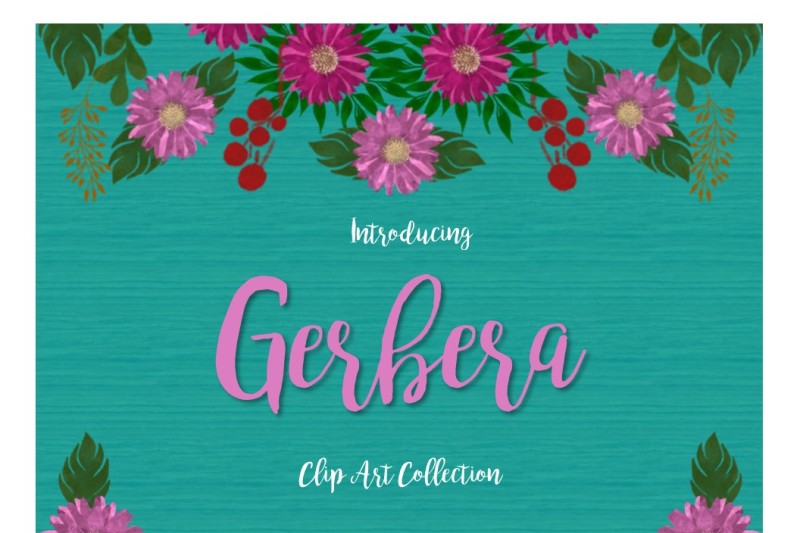 floral-clip-art-collection-gerbera