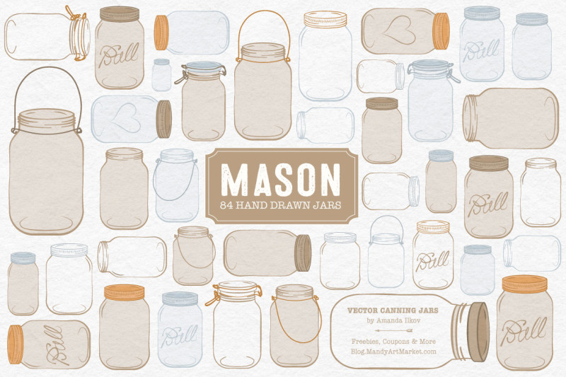 vector-mason-jars-clipart-in-champagne